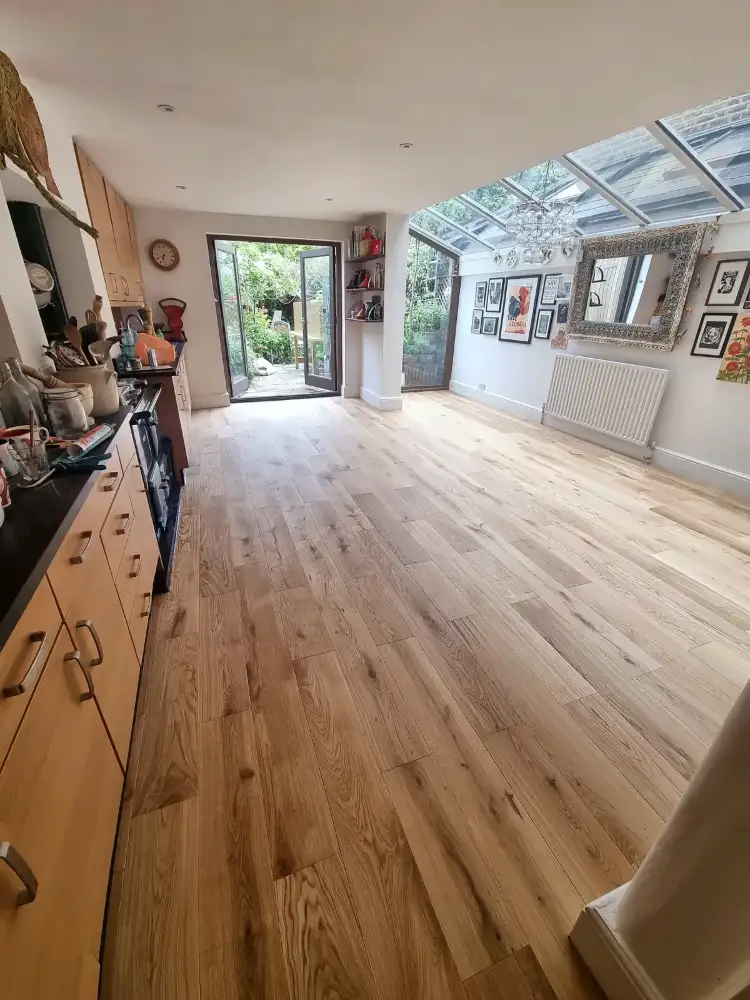 Oak flooring and skirting in West Bridgford