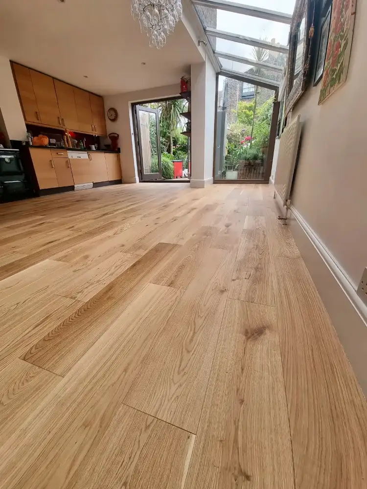 Oak flooring and skirting in West Bridgford