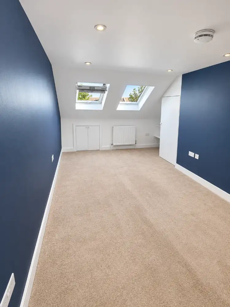 Painting a loft bedroom in Trowell