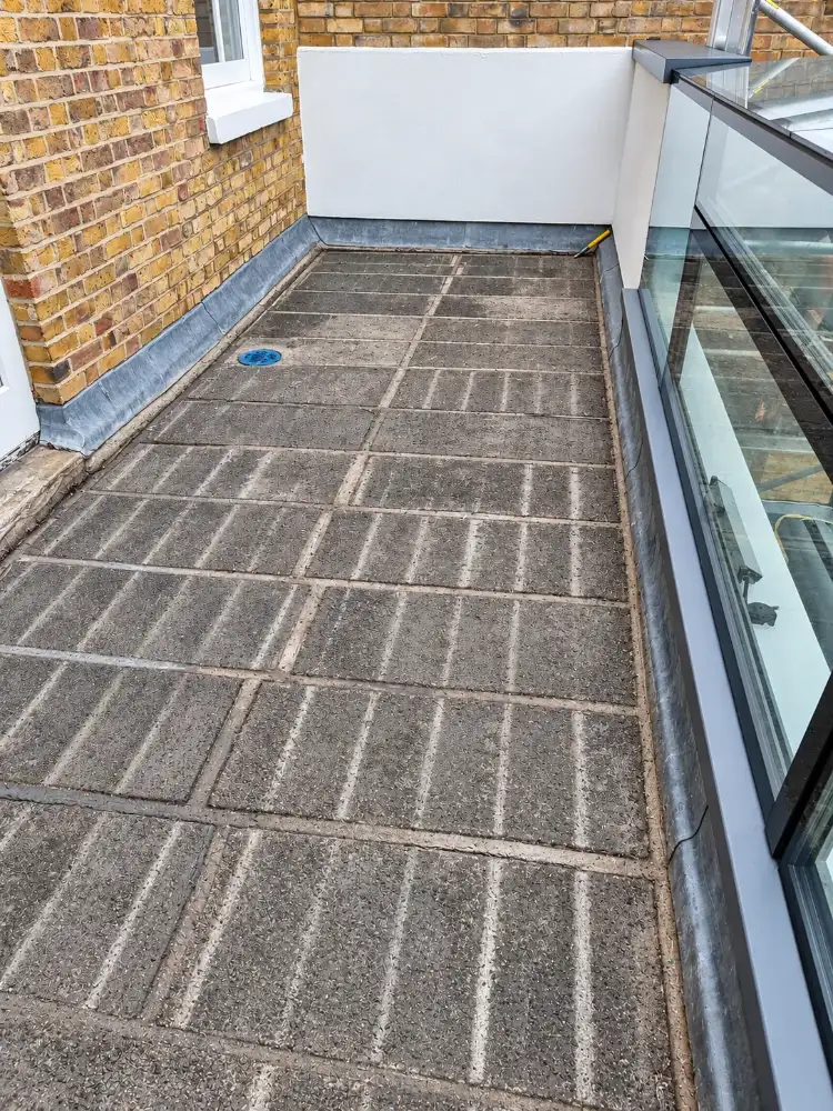 Composite decking on a roof terrace in West Bridgford