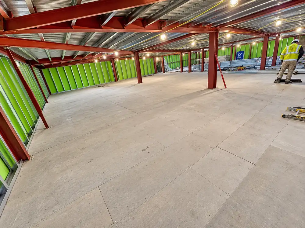 Internal steelwork and mezzanine floor in Nottingham